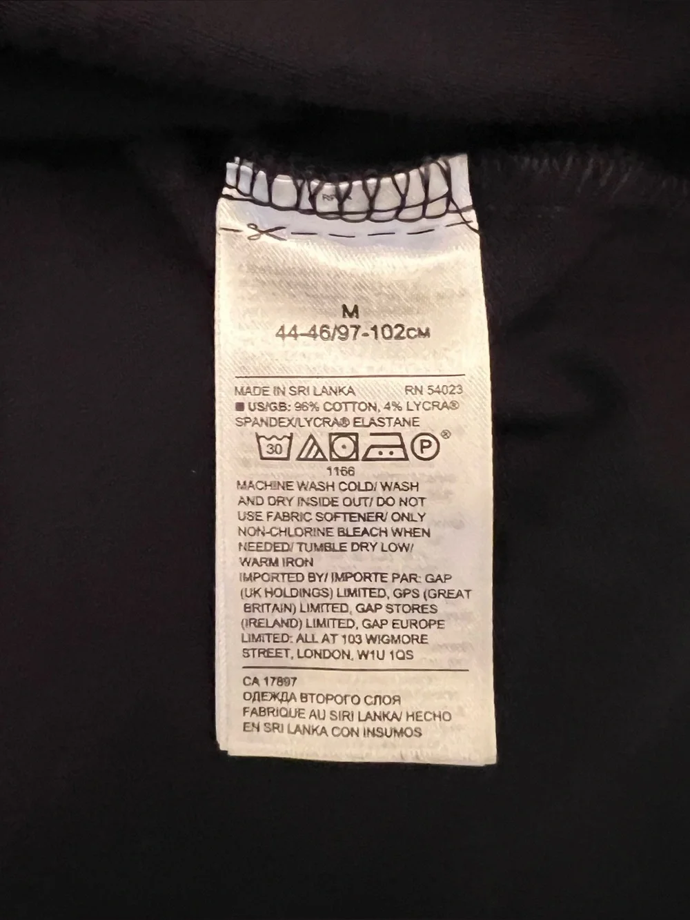 Banana Republic Men’s Black Polo Shirt with Pocket, Size Medium